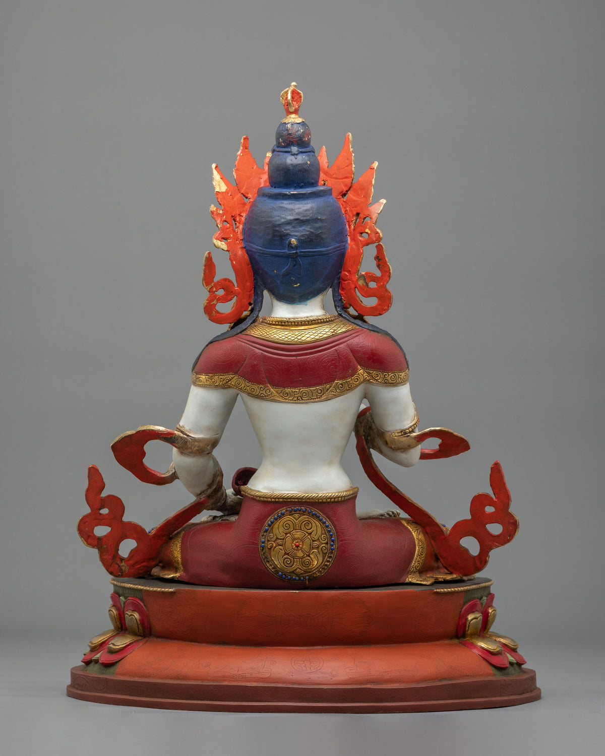 Tibetan Deity Vajrasattva Statue | Sacred Buddhist Figurine