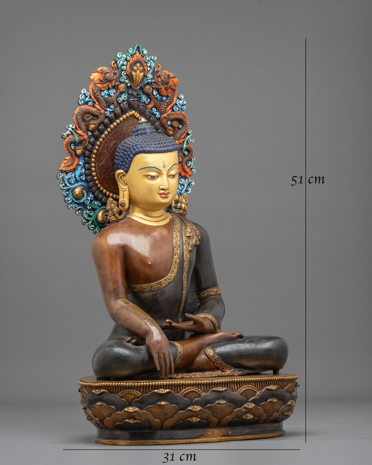 Shakyamuni Buddha Sculpture of Divine Enlightenment