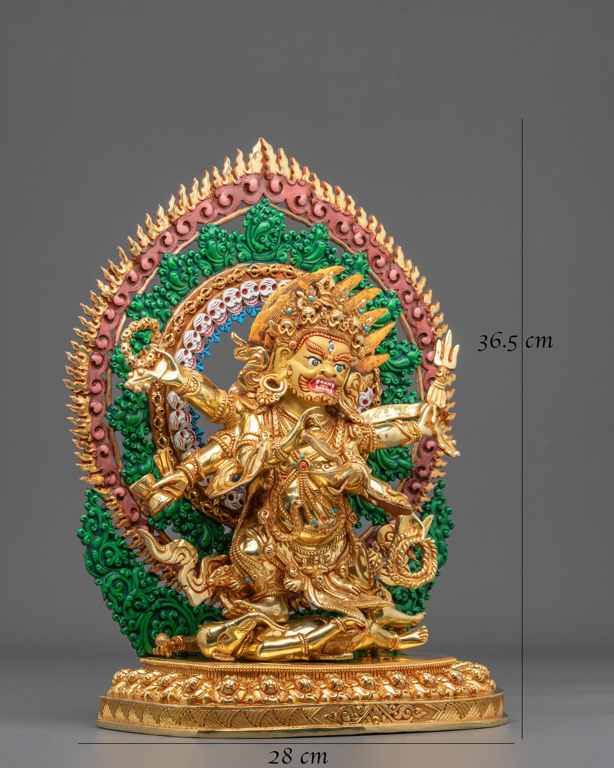 Six-Armed Mahakala Sacred Altar Statue | Wrathful Buddhist Protector
