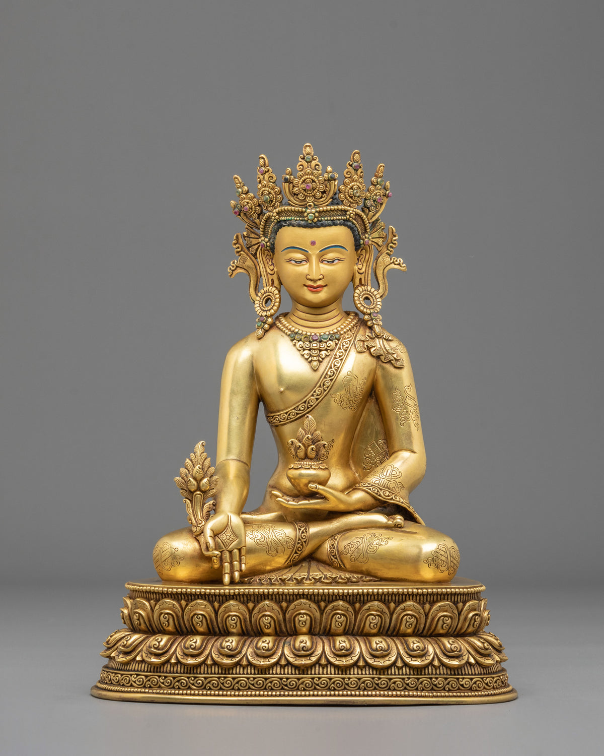 Three Buddhas Harmony of Wisdom Statue Set | Sacred Buddhist Art