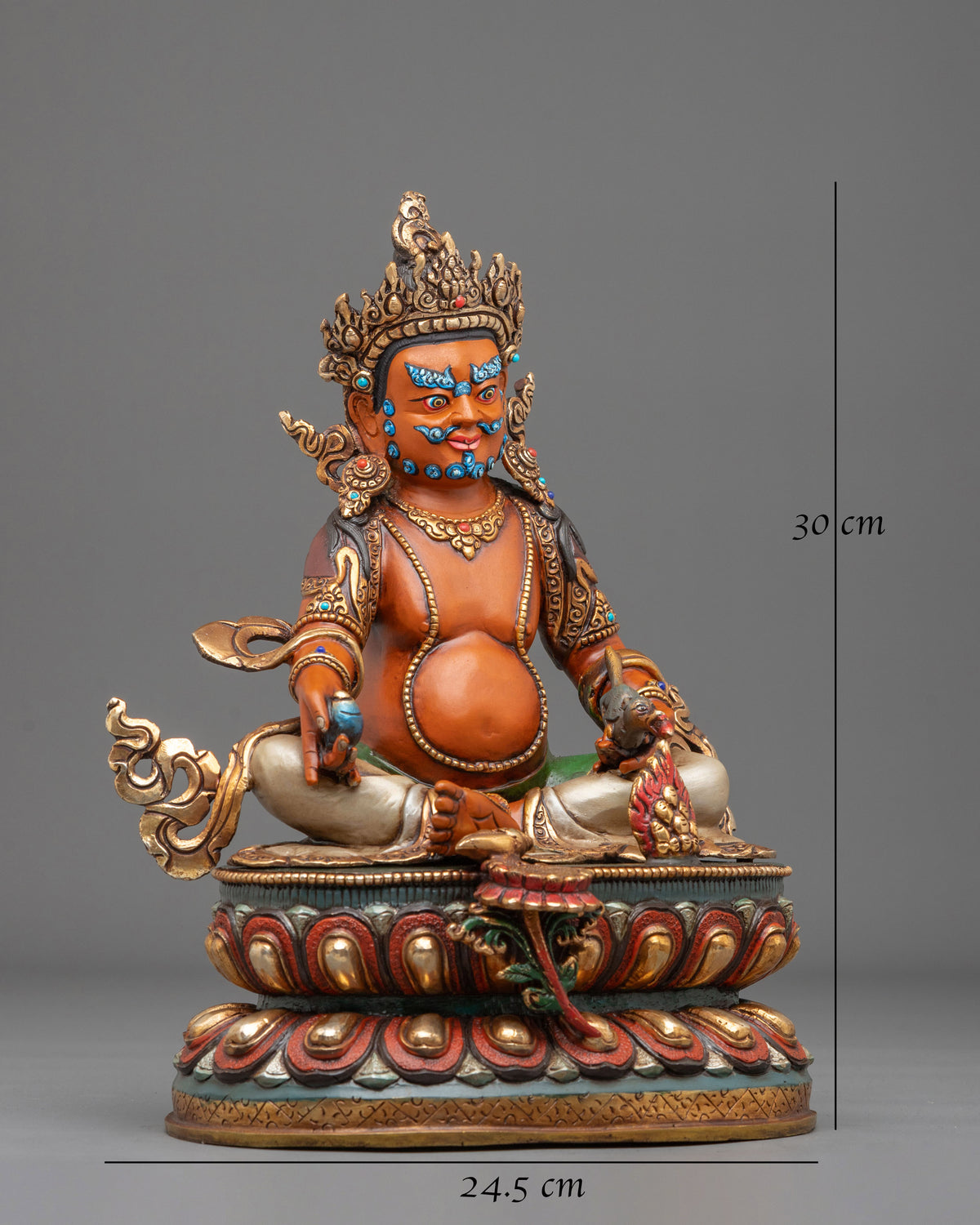 Dzambhala Himalayan Sculpture | Buddhist Deity of Wealth and Generosity