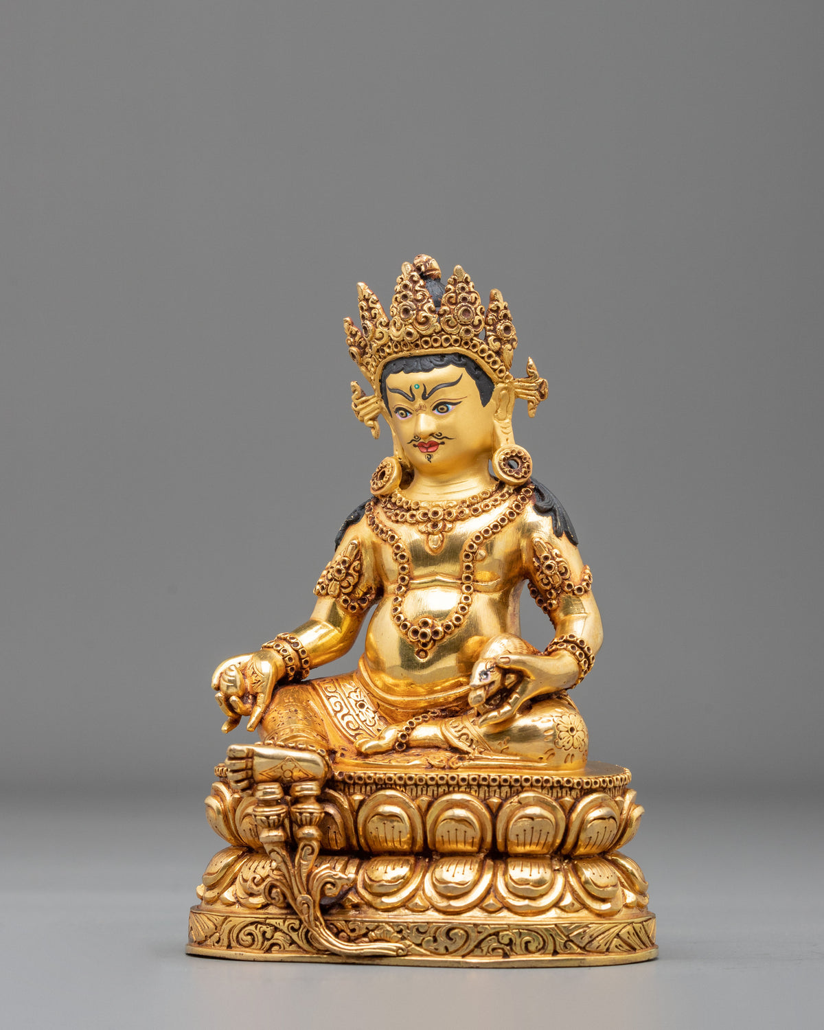 Jambhala Statue | 24K Gold Gilded Sacred Figurine