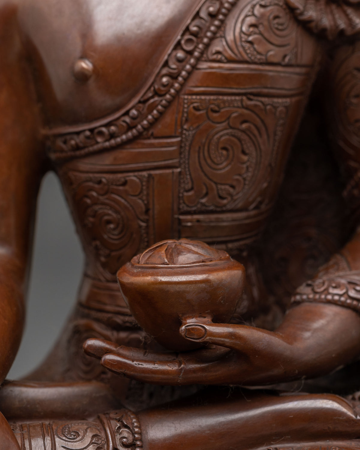 Shakyamuni Buddha Statue | Oxidized Copper Figurine