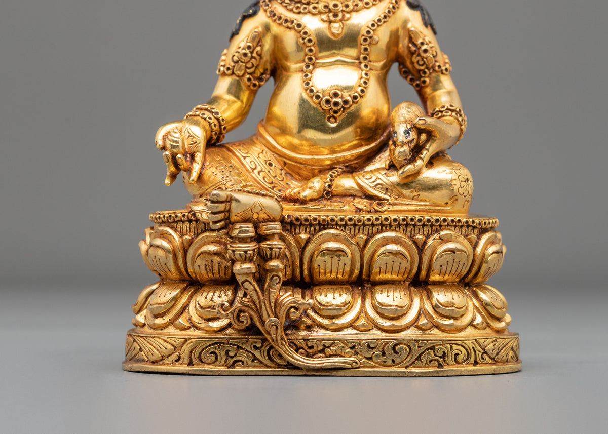 Jambhala Statue | 24K Gold Gilded Sacred Figurine