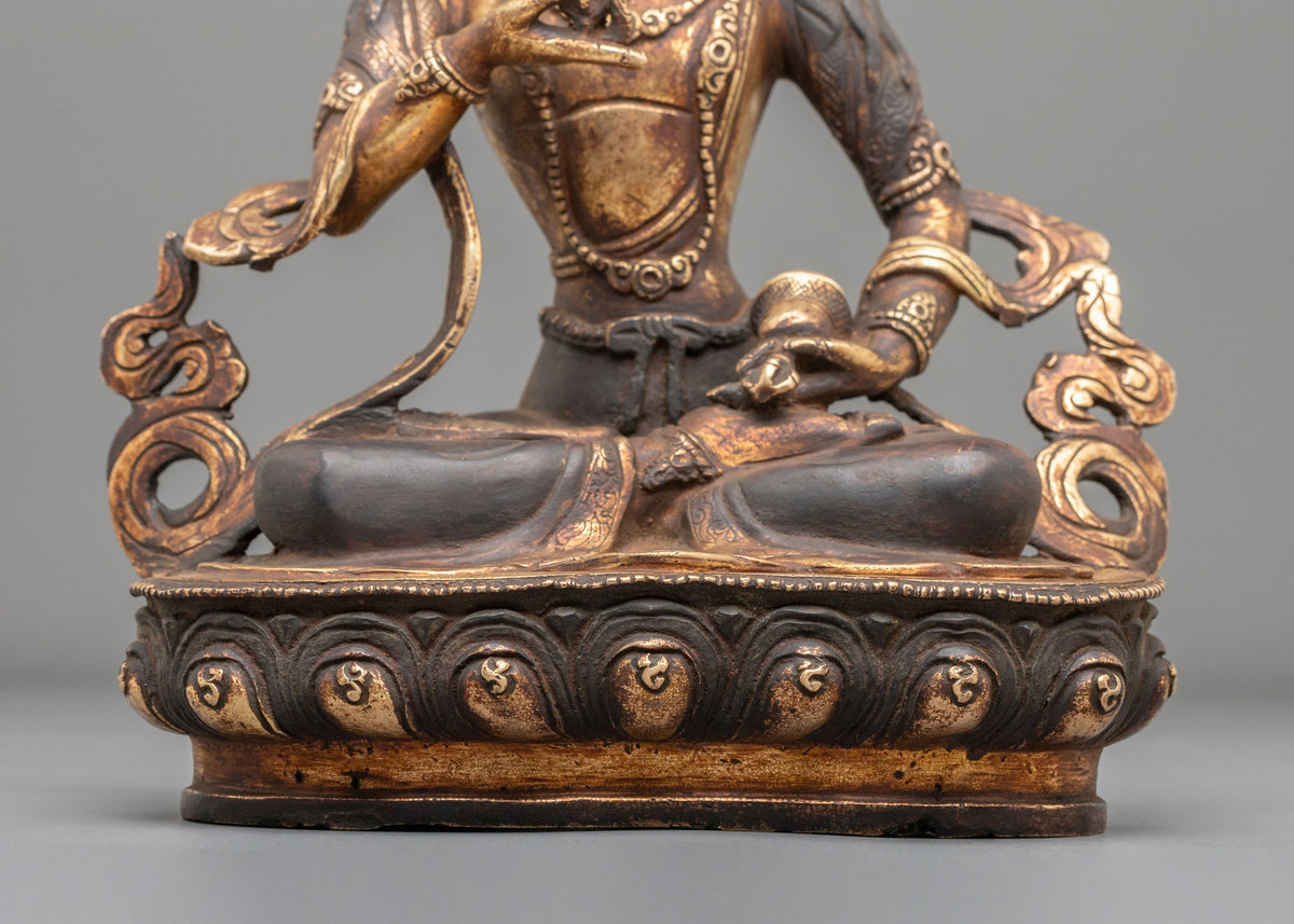 Vajrasattva Copper Sculpture | Vajrayana Deity of Purification