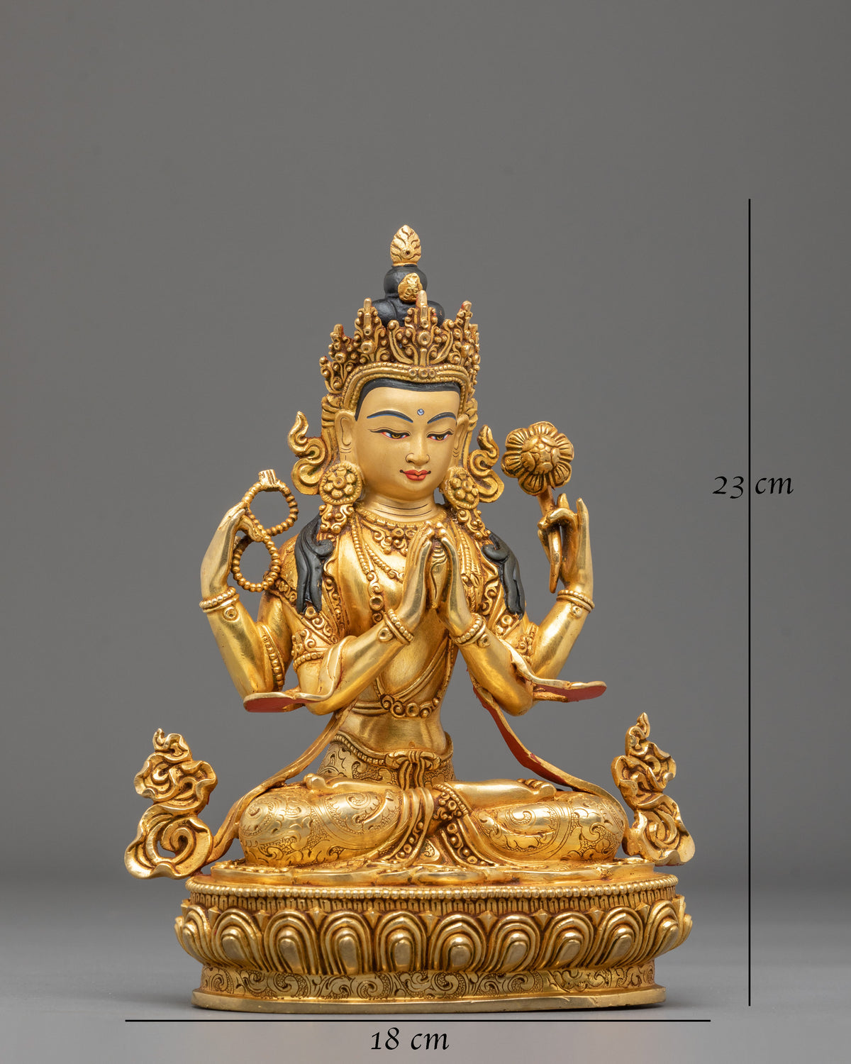 Chenrezig Buddhist Altar Statue | Bodhisattva of Great Compassion and Mercy