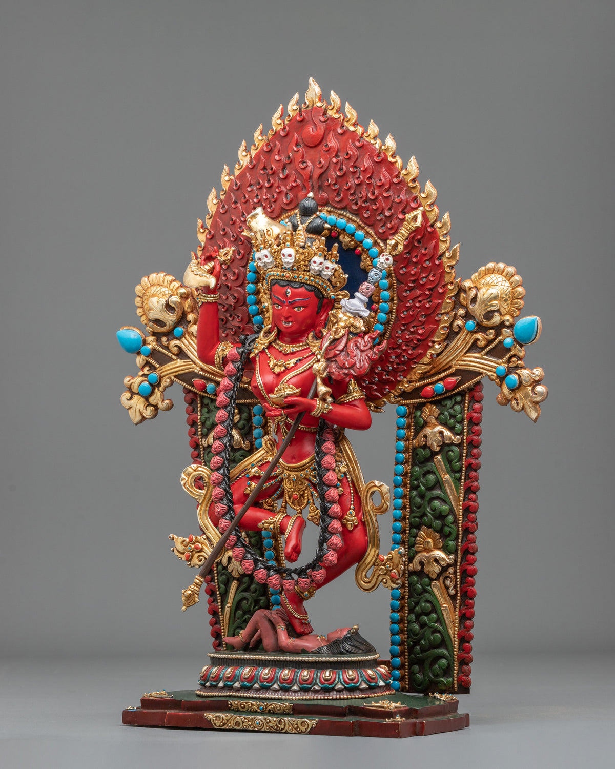 Dorje Phagmo Wrathful Goddess Statue | Handcrafted Himalayan Buddhist Sculpture