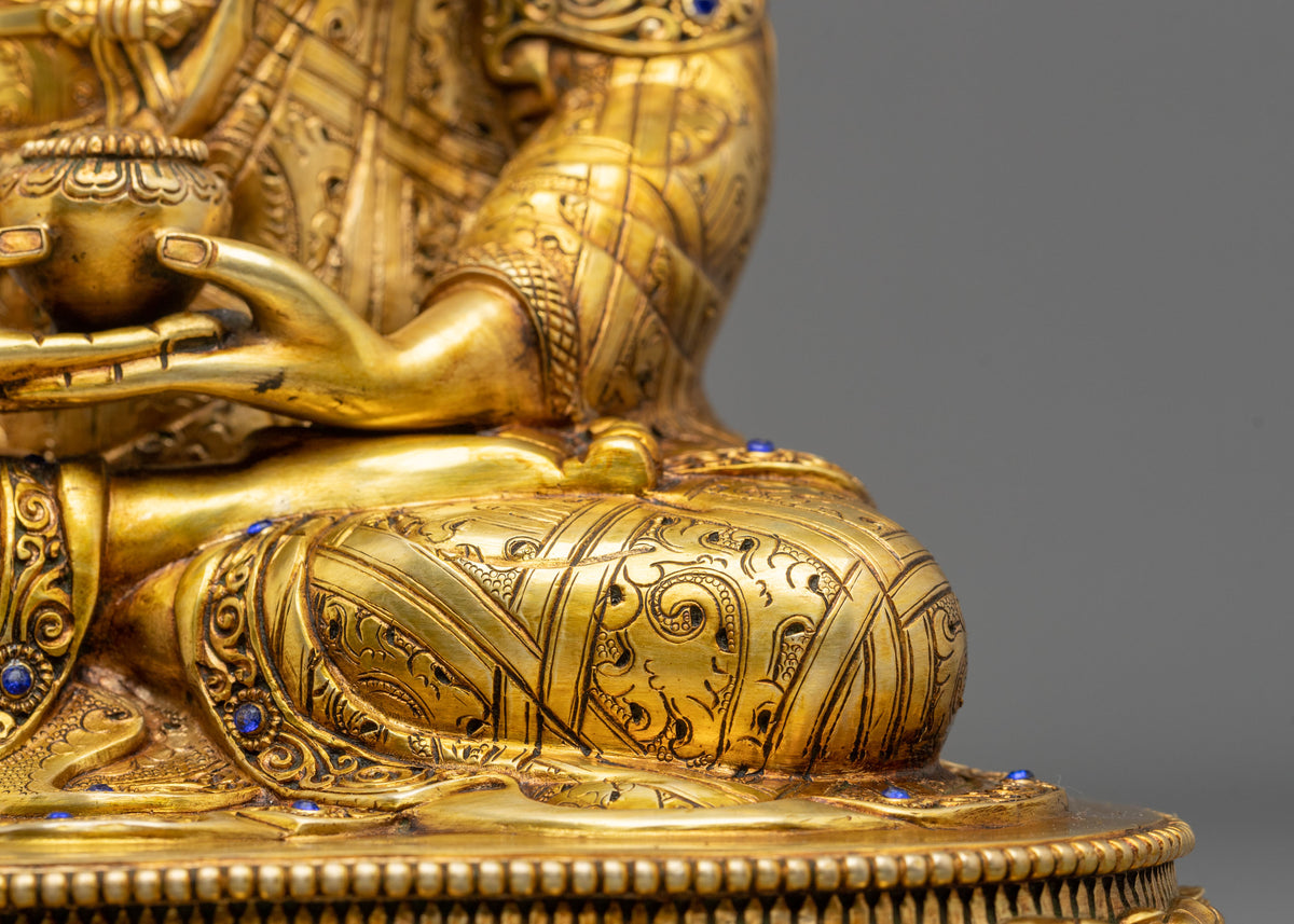 Amitabha Buddha Sacred Handmade Statue | Buddha of Infinite Light and Pure Land