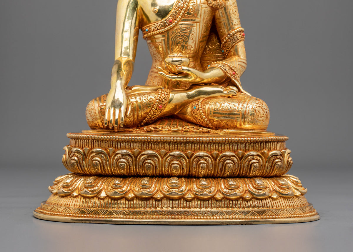 Handmade Shakyamuni Buddha Copper Statue