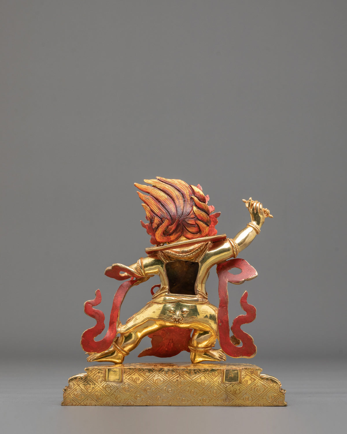 Vajrapani Force of Awakening Sculpture | 24K Gold Gilded Buddhist Protector