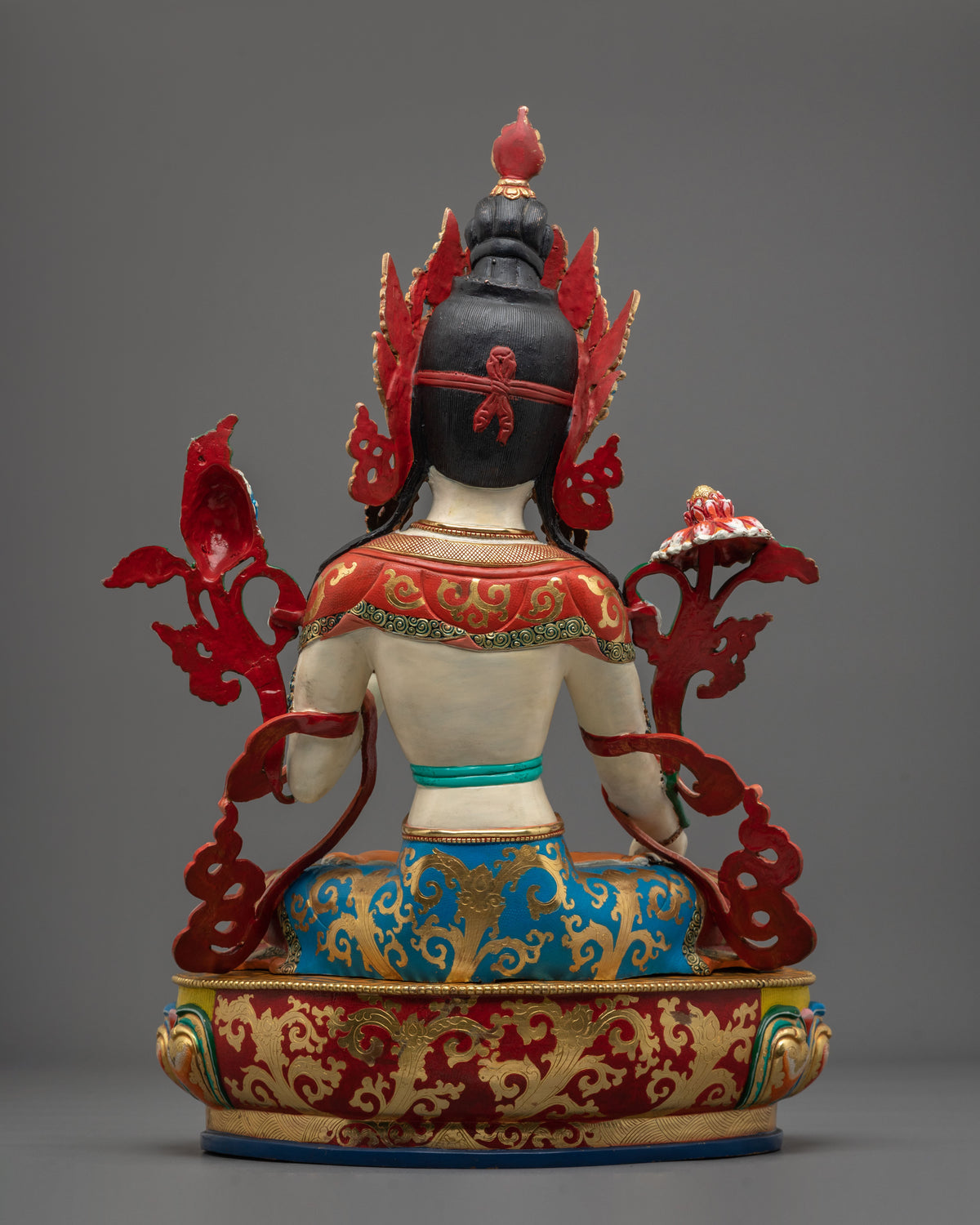 White Tara Handcrafted Buddhist Statue | 24K Gold Gilded