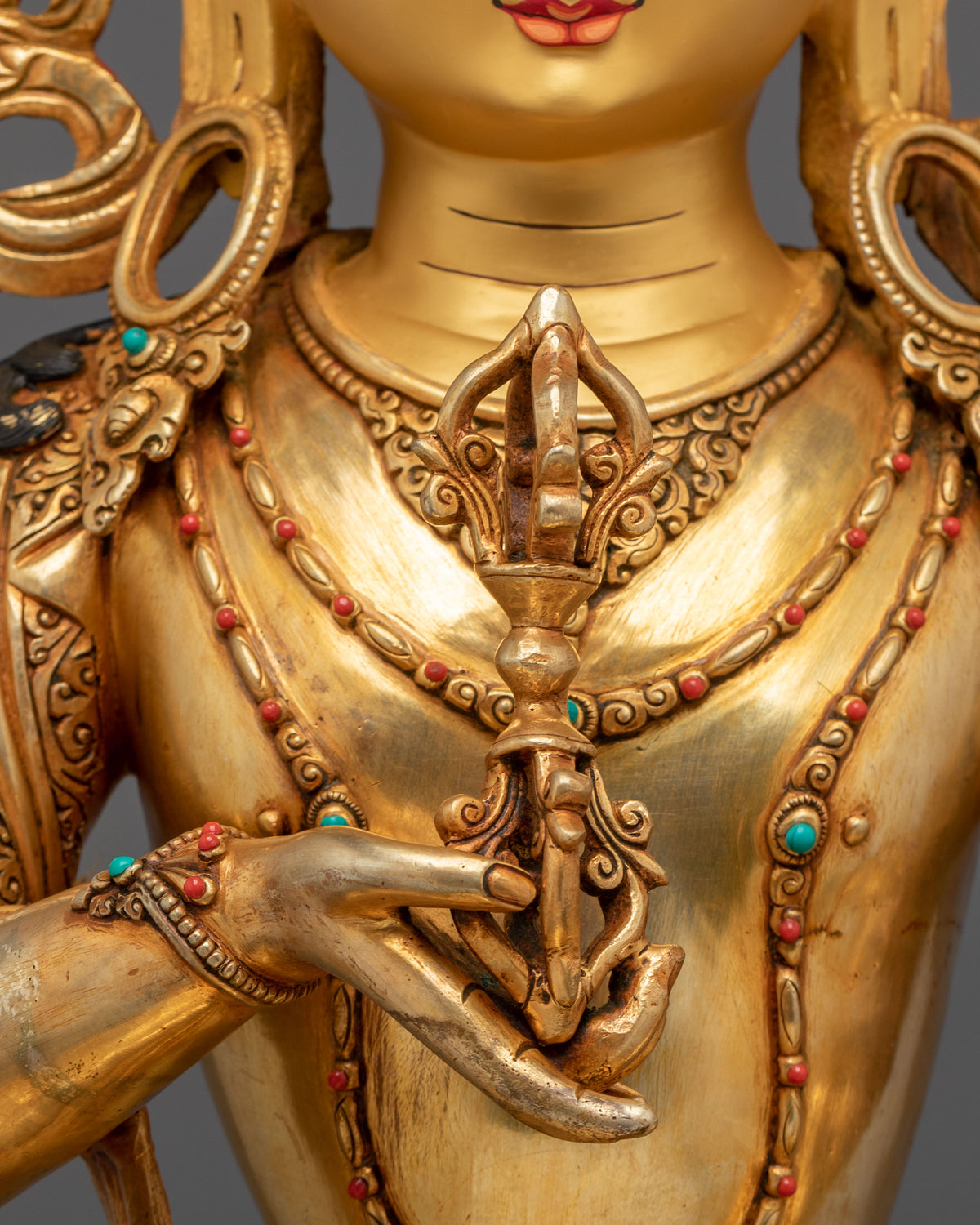 Hand Carved Vajrasattva Spiritual Purification Statue
