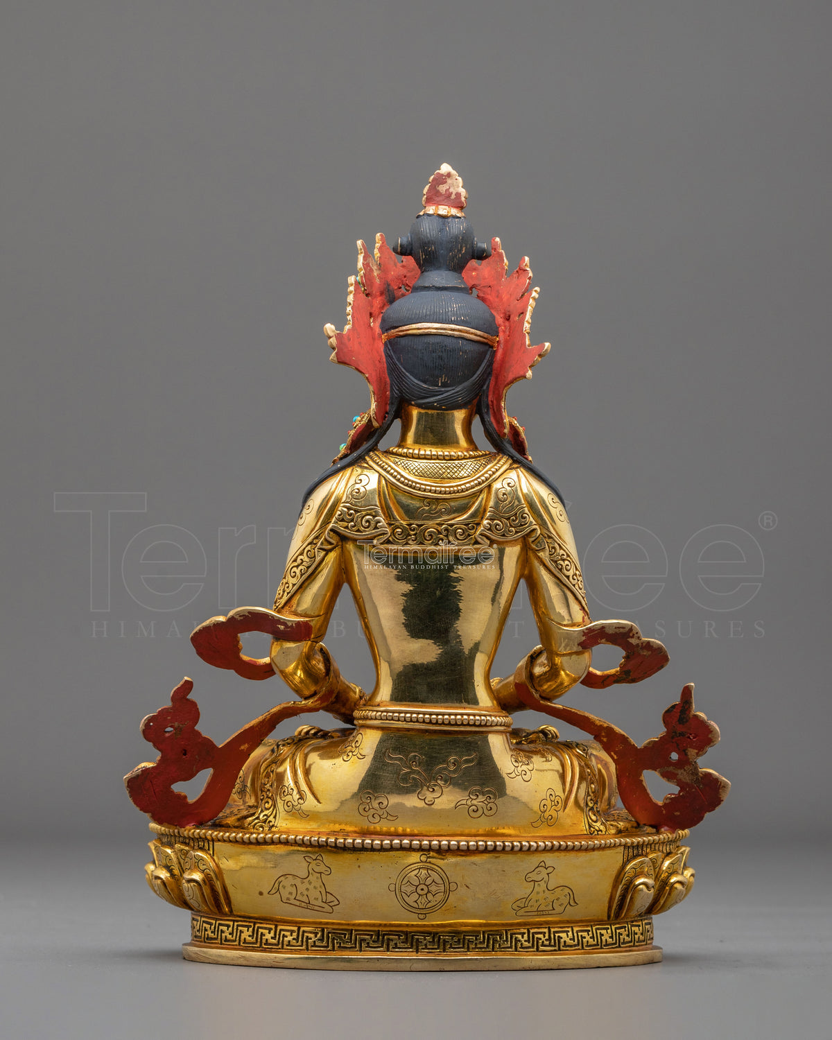 Amitayus Longevity Buddhist Sculpture | Buddha of Infinite Life and Blessings
