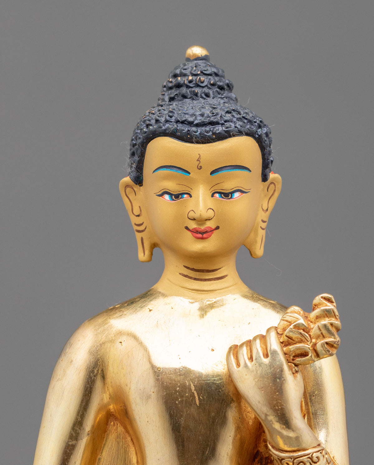 Dipankara Buddha Golden Sculpture | Sacred Meditation Statue
