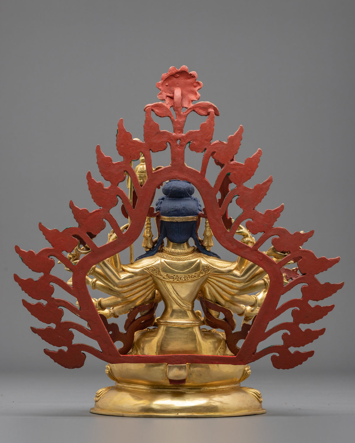 Handcrafted Chundi Statue | 24K Gold Gilded Goddess Figurine