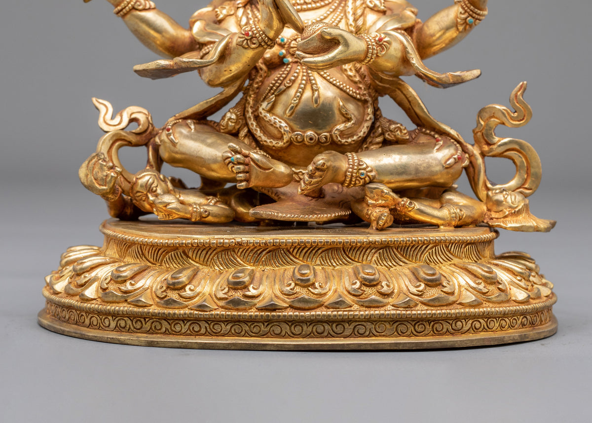 Four-Armed Mahakala Statue | Powerful Dharma Protector