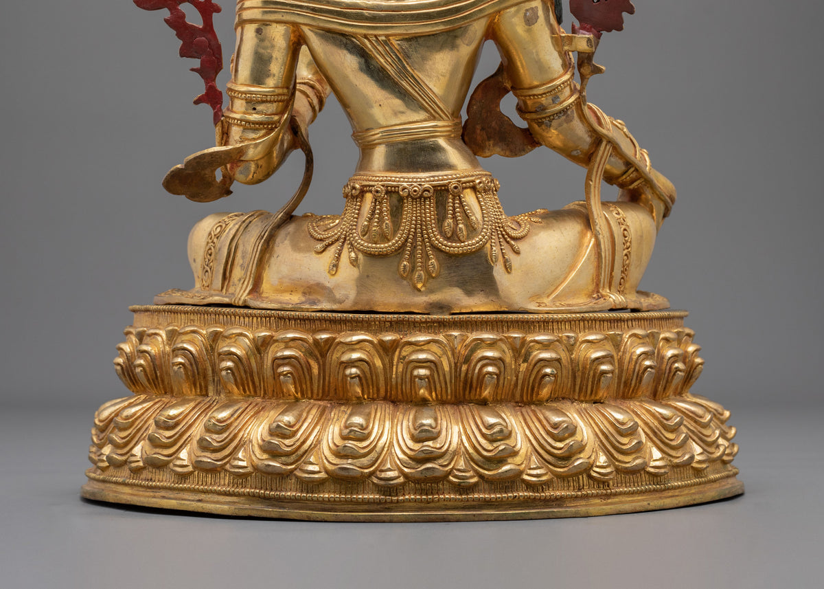 Handmade Goddess Green Tara Sculpture | Home Decor