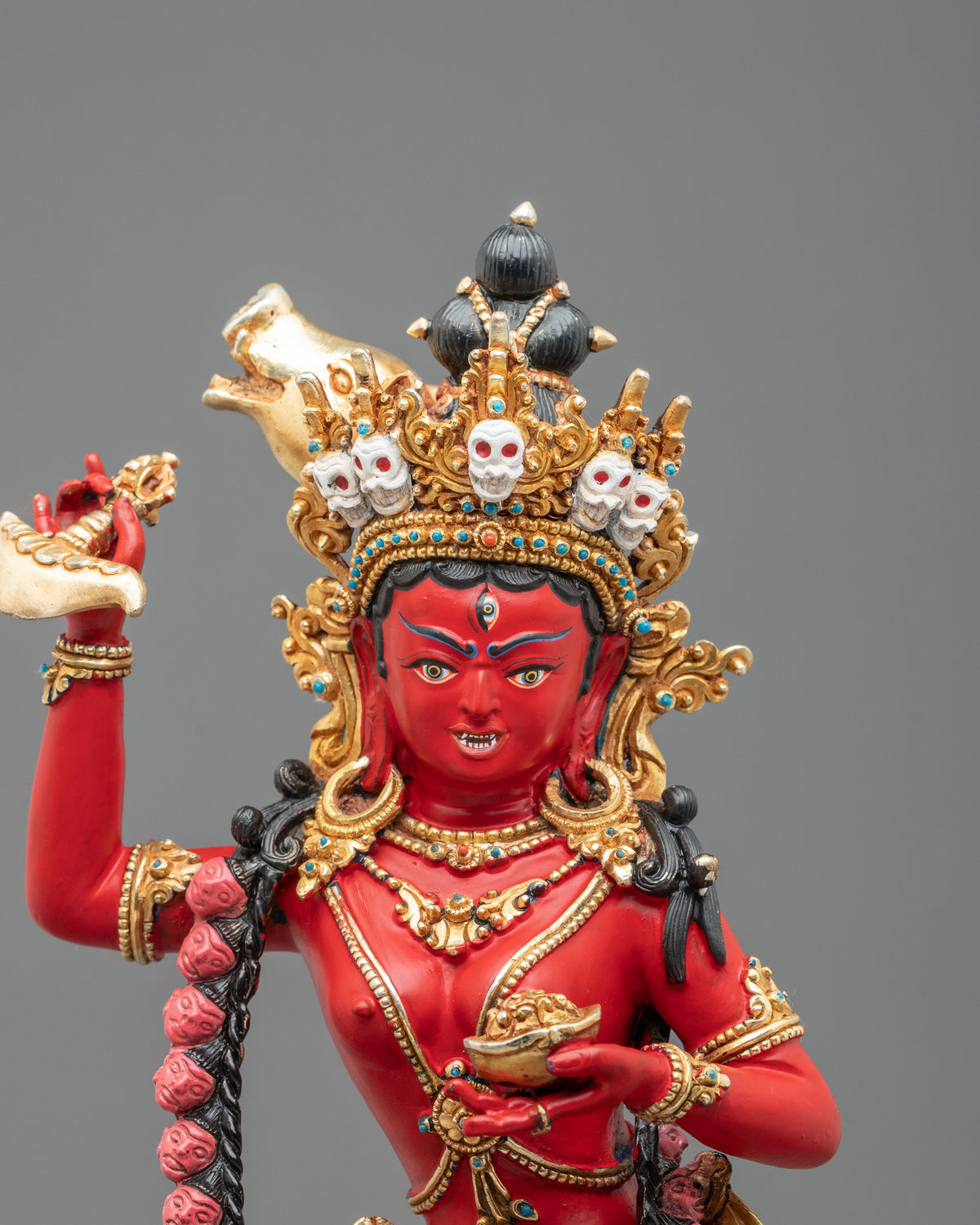Dorje Phagmo Wrathful Goddess Statue | Handcrafted Himalayan Buddhist Sculpture