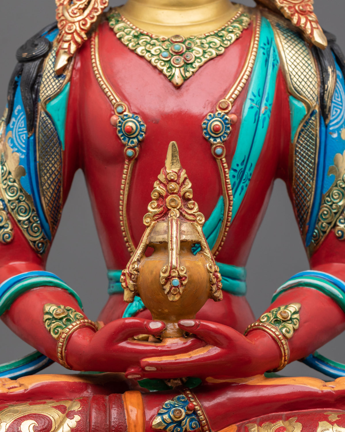 Amitayus Figurine Buddha of Infinite Life | Altar Decor