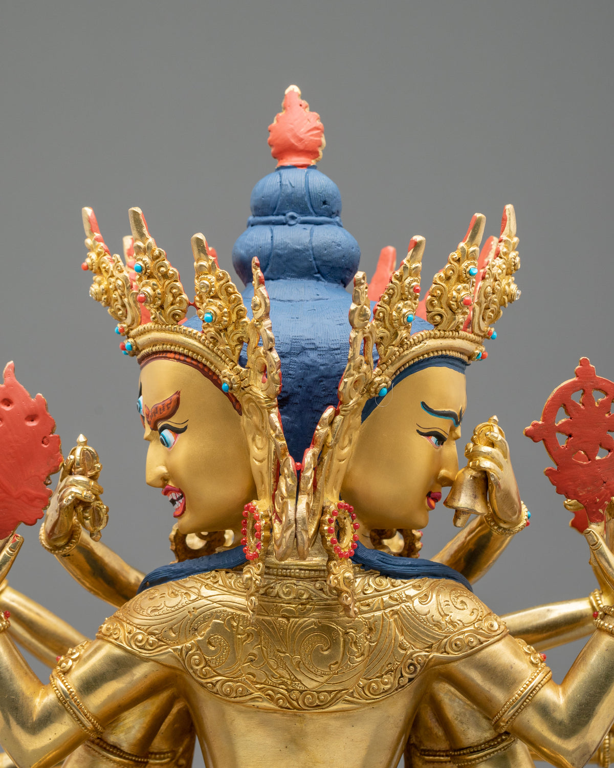 Guhyasamaja Handcrafted Statue with 24K Gold Gilding