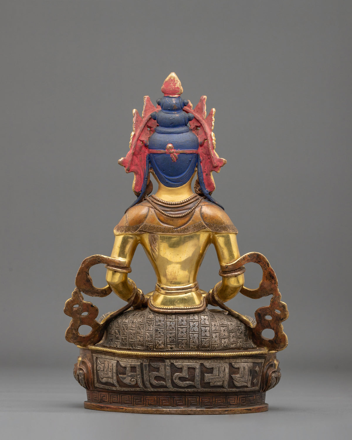 Amitayus Buddha Statue | 24K Gold Gilded Longevity Deity Figurine