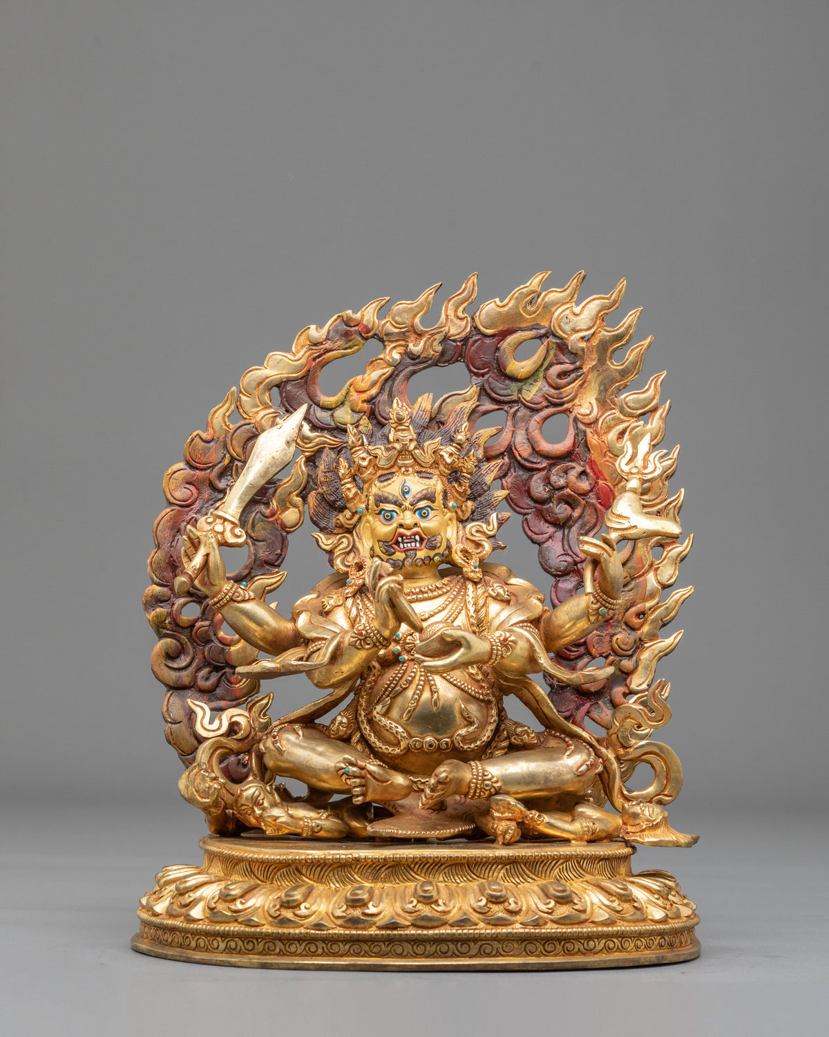 Four Armed Mahakala Statue 