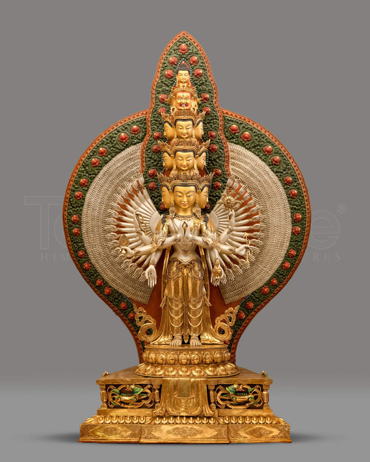 1000 Armed Chenrezig Bodhisattva Statue |  Himalayan Buddhist Altar Art