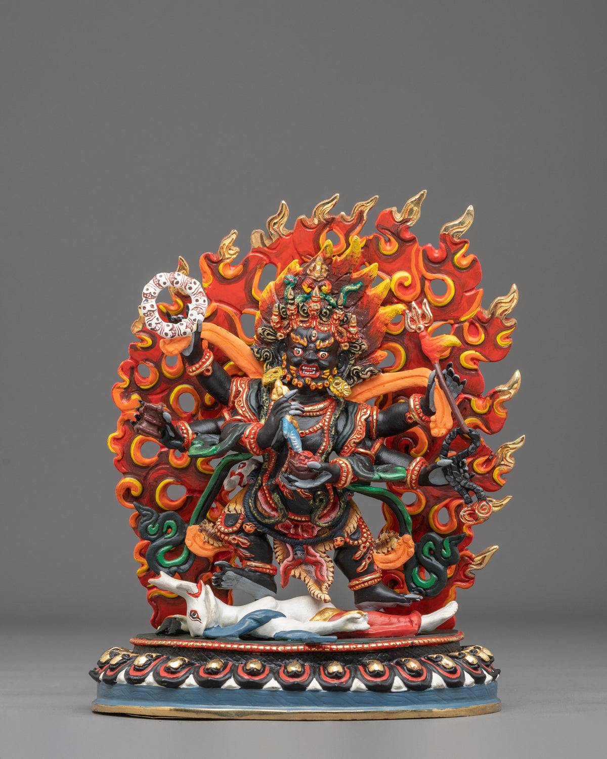 Six-Armed Mahakala Sculpture