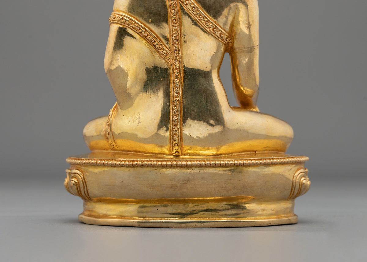 Shakyamuni Buddha Golden Sage Sculpture | Traditional Buddhist Artwork