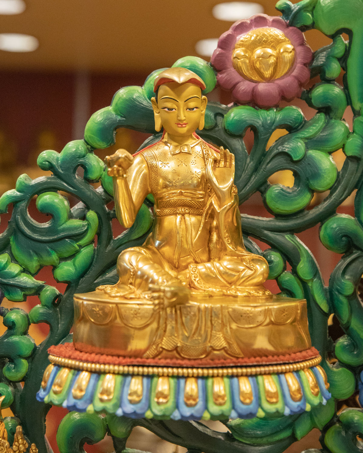 Guru Rinpoche with Eight Manifestation Statue Set