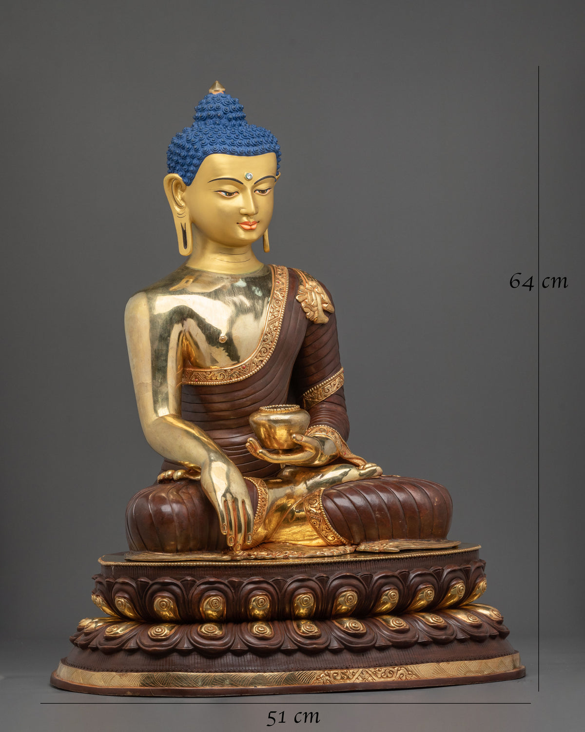 Handmade Shakyamuni Buddha Sculpture for Altar