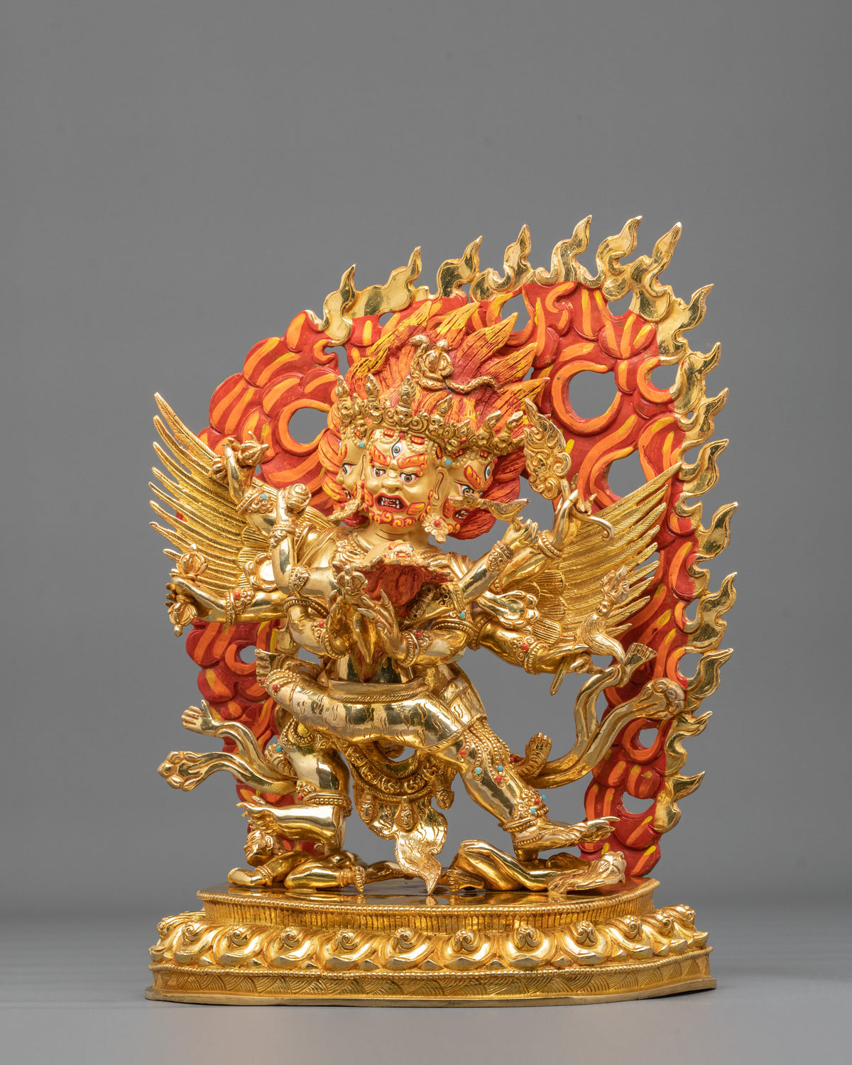 Wrathful Deity Vajrakilaya Sculpture: Purification and Protection