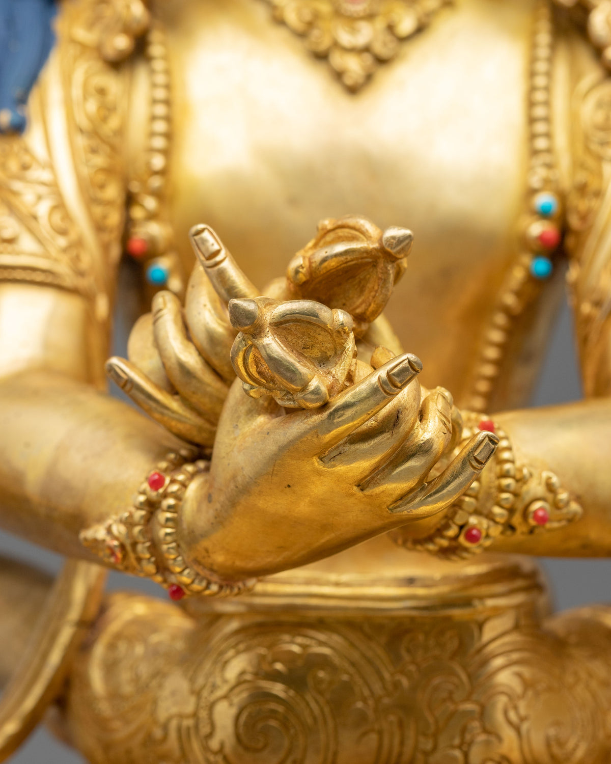 Guhyasamaja Handcrafted Statue with 24K Gold Gilding