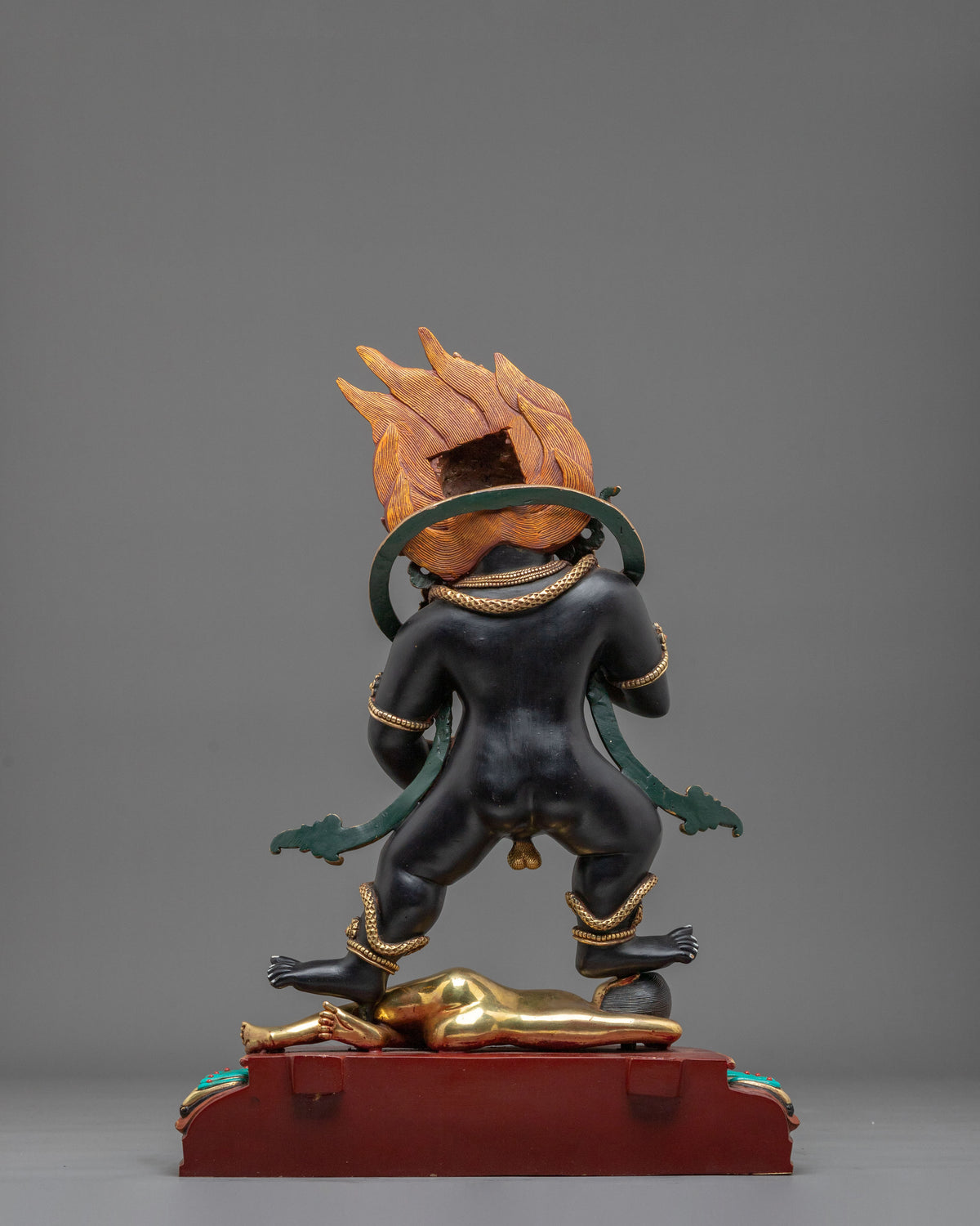 Black Dzambhala Statue | Fierce Form of Wealth and Protection