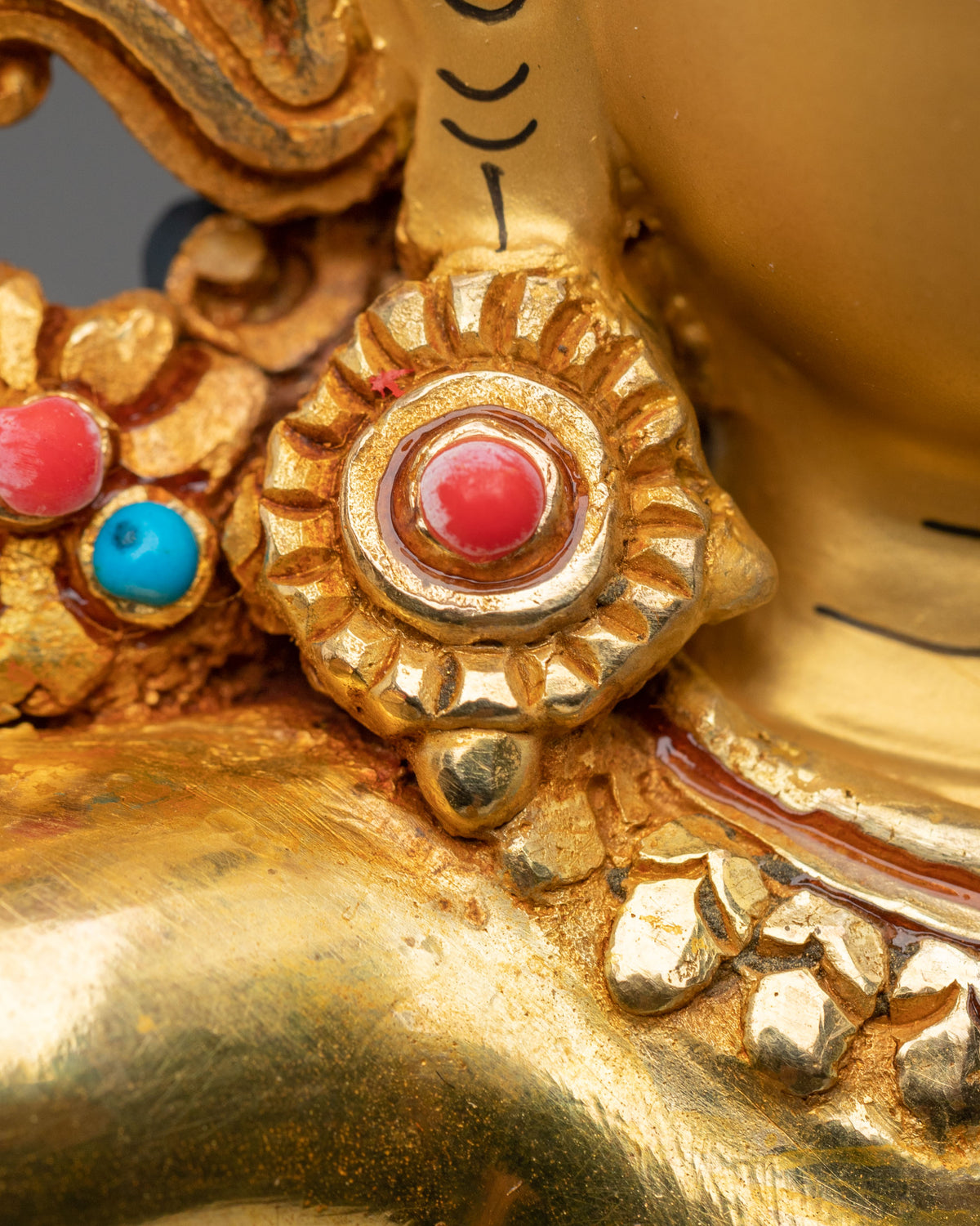 Radiant Maha Manjushri Mahayana Buddhist Figurine