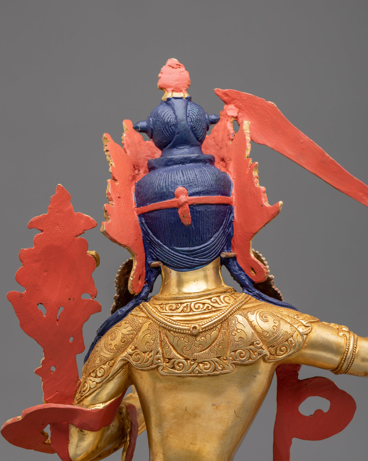 Manjushri Prajna Wisdom Sculpture | 24K Gold Gilded