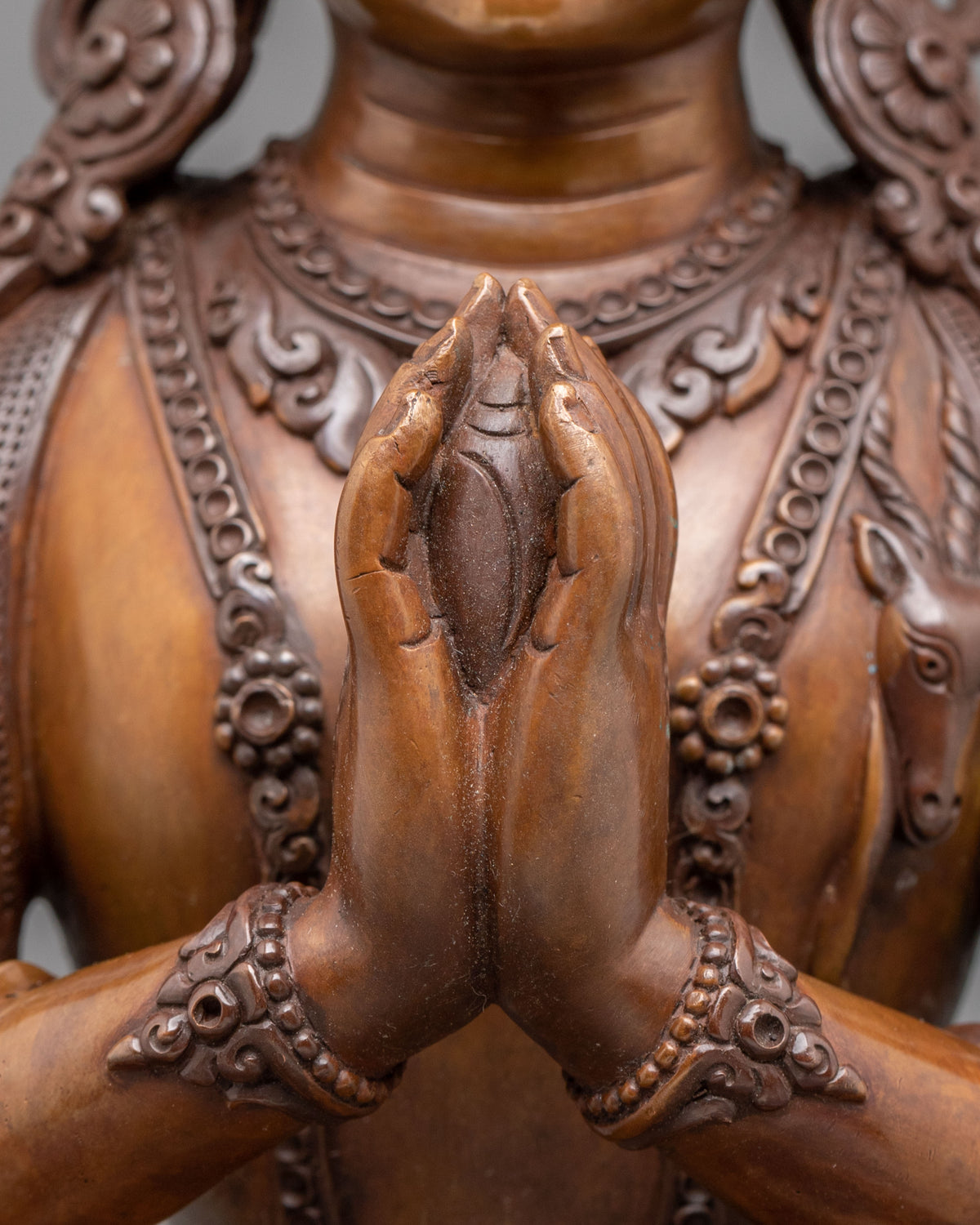 Chenrezig Four Arms Mercy Statue | Buddhist Sculpture of Great Compassion