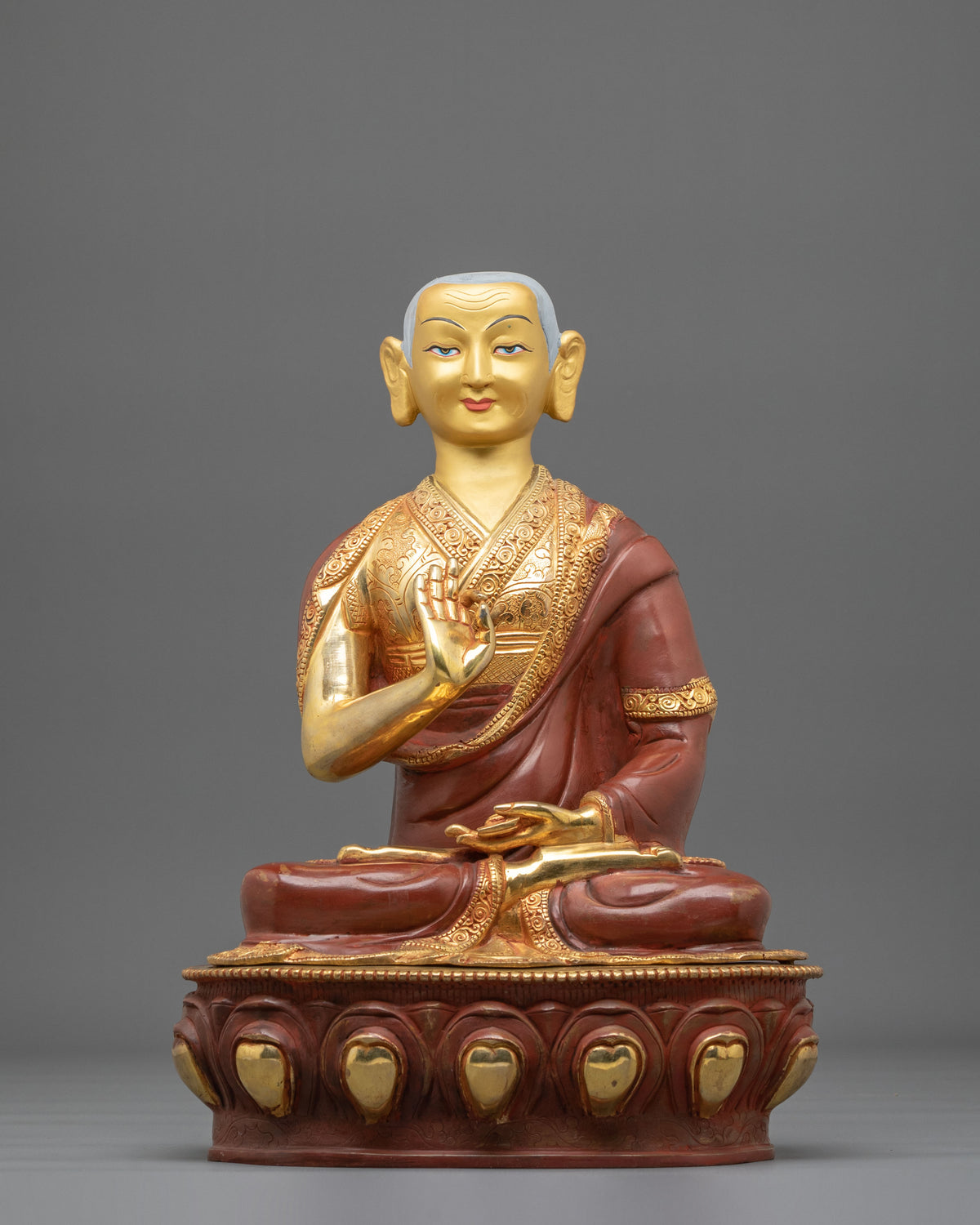 Tsongkhapa with Disciples Statue Set | Master of the Gelug Tradition