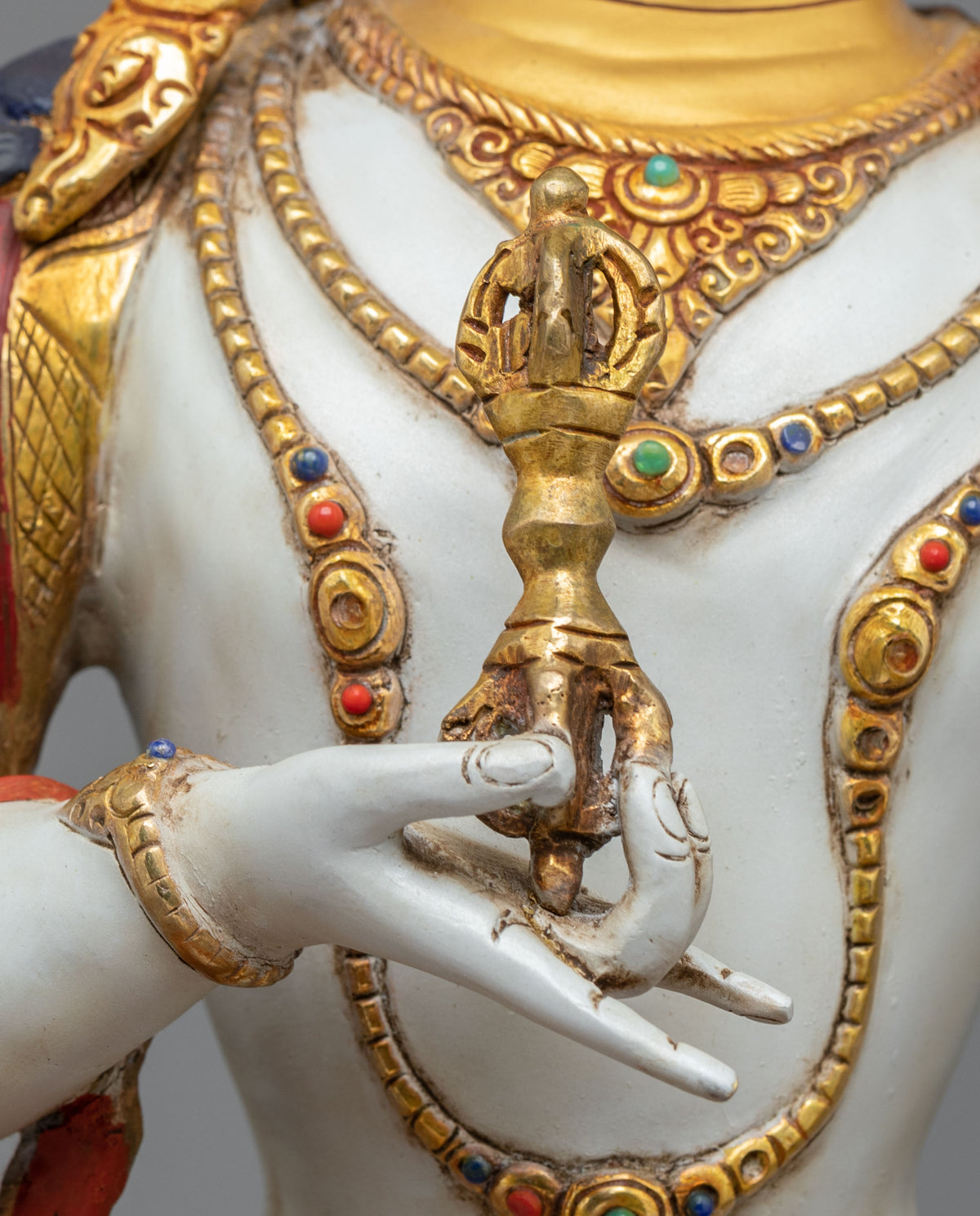 Tibetan Deity Vajrasattva Statue | Sacred Buddhist Figurine