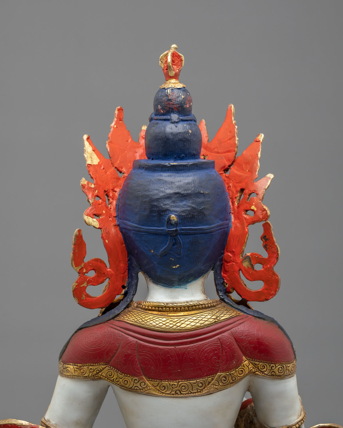 Tibetan Deity Vajrasattva Statue | Sacred Buddhist Figurine