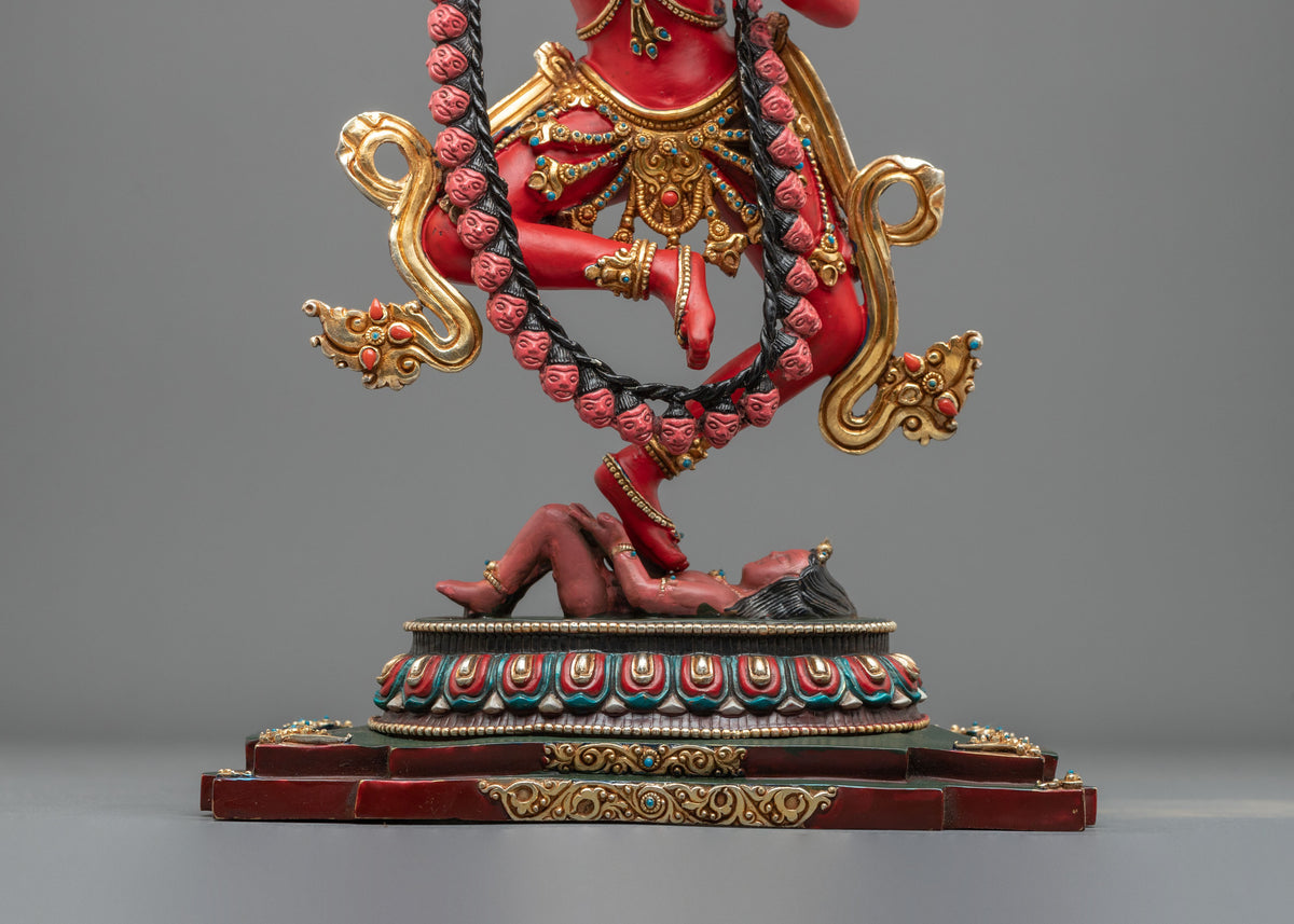 Dorje Phagmo Wrathful Goddess Statue | Handcrafted Himalayan Buddhist Sculpture