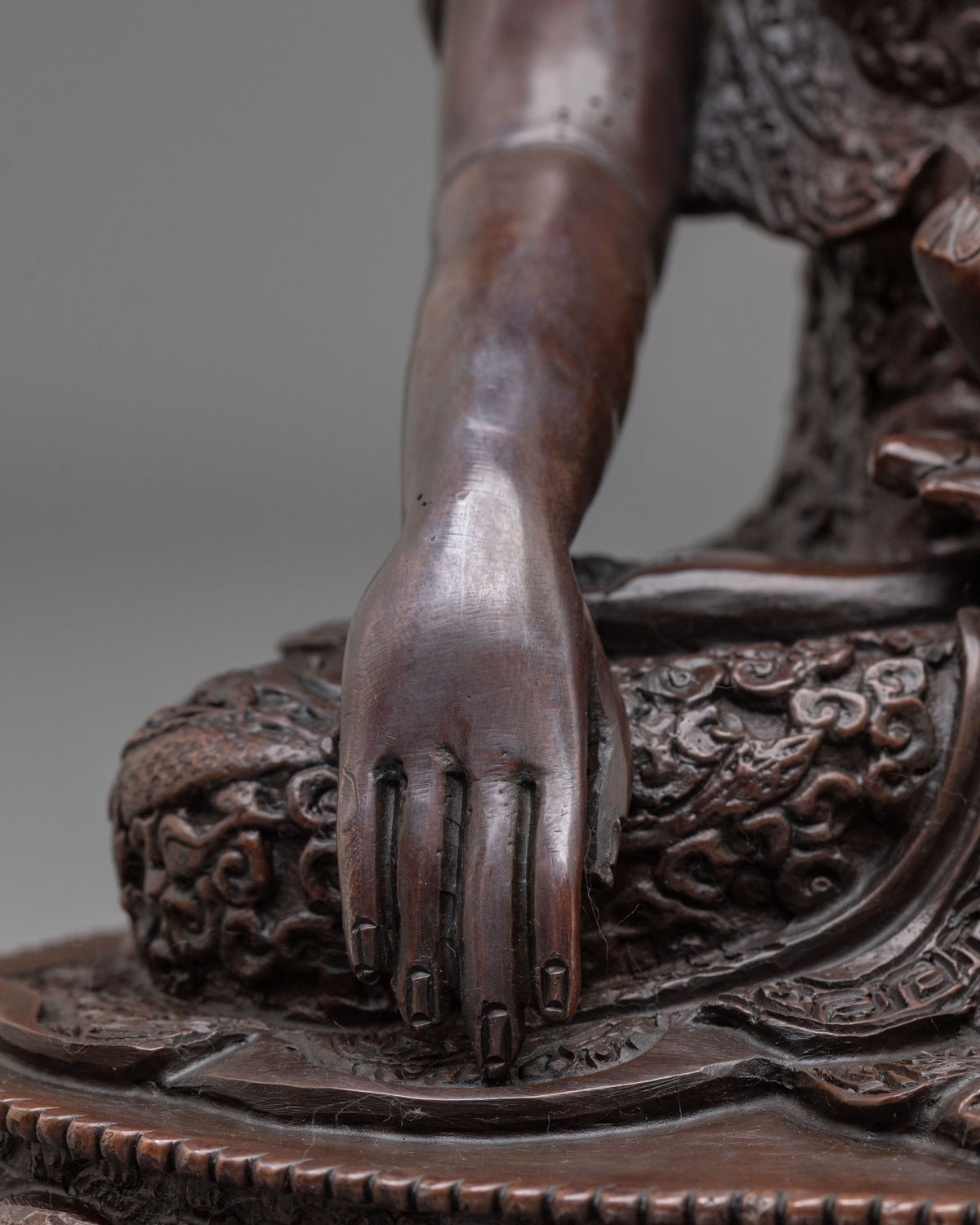 Shakyamuni Buddha Oxidized Copper Statue | The Awakened One