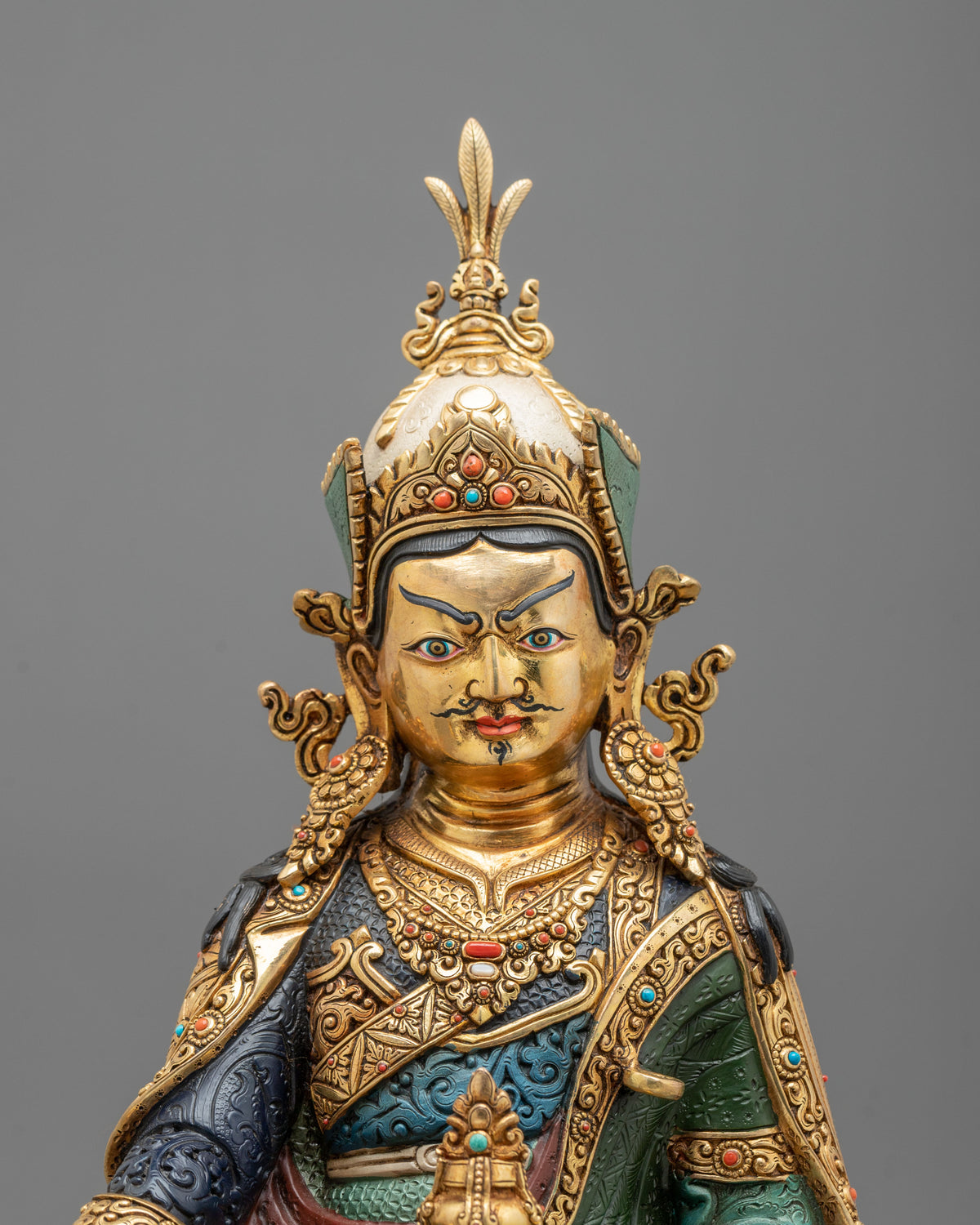 Guru Rinpoche Statue | Handcrafted Copper Figurine