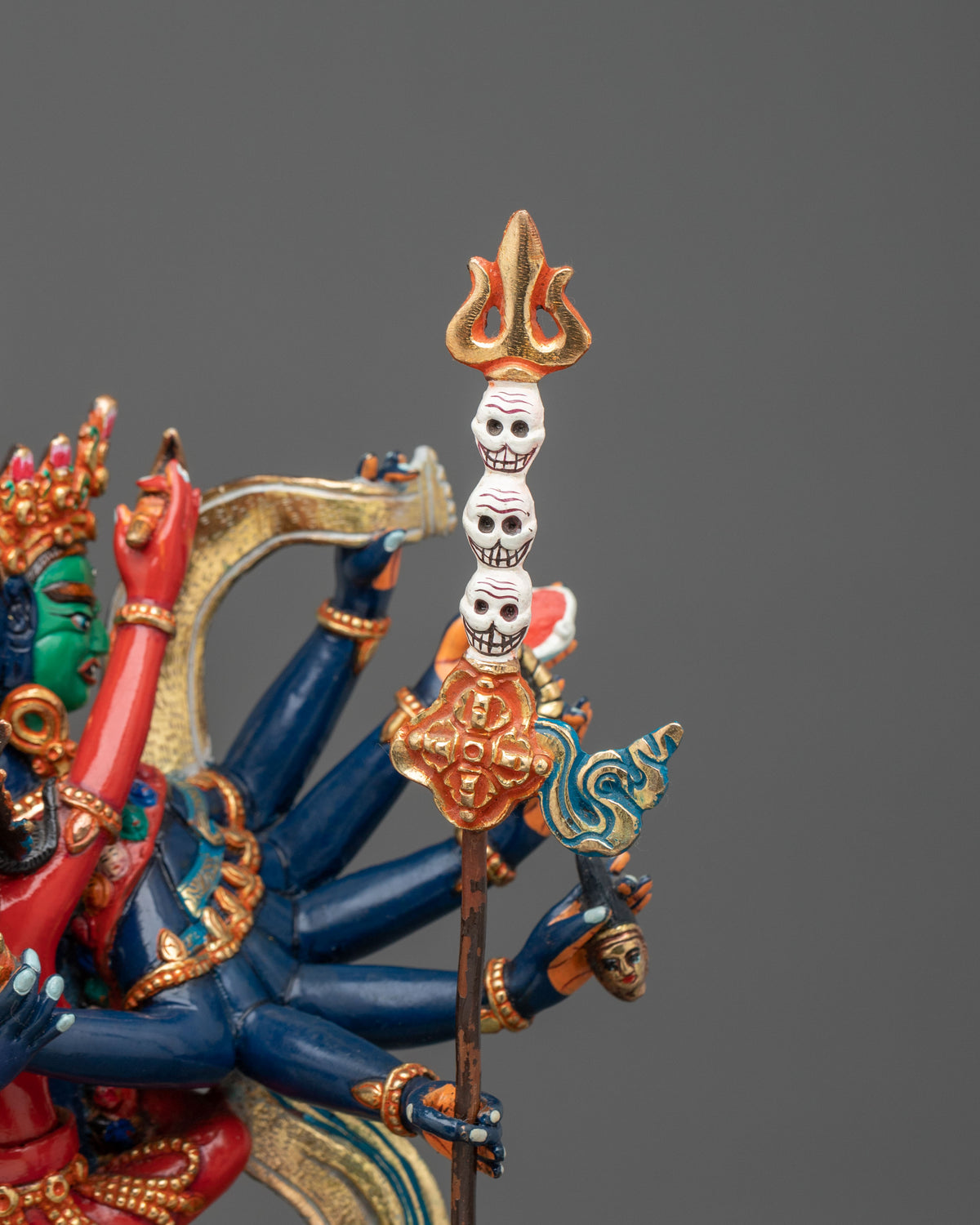 Chakrasamvara Buddhist Altar Sculpture | Handmade Himalayan Vajrayana Art