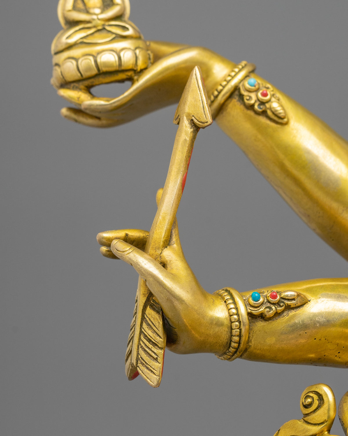 Namgyalma 24K Gold Coated Copper Sculpture | Home Decoration Statue