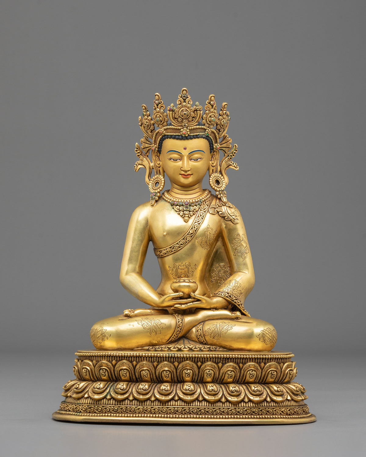 Three Buddhas Harmony of Wisdom Statue Set | Sacred Buddhist Art