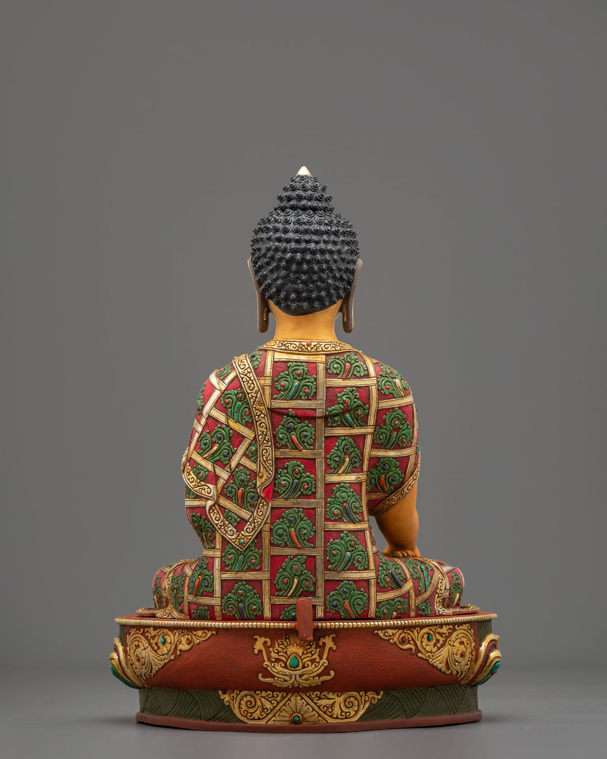 Serene Siddhartha Gautama Copper Sculpture