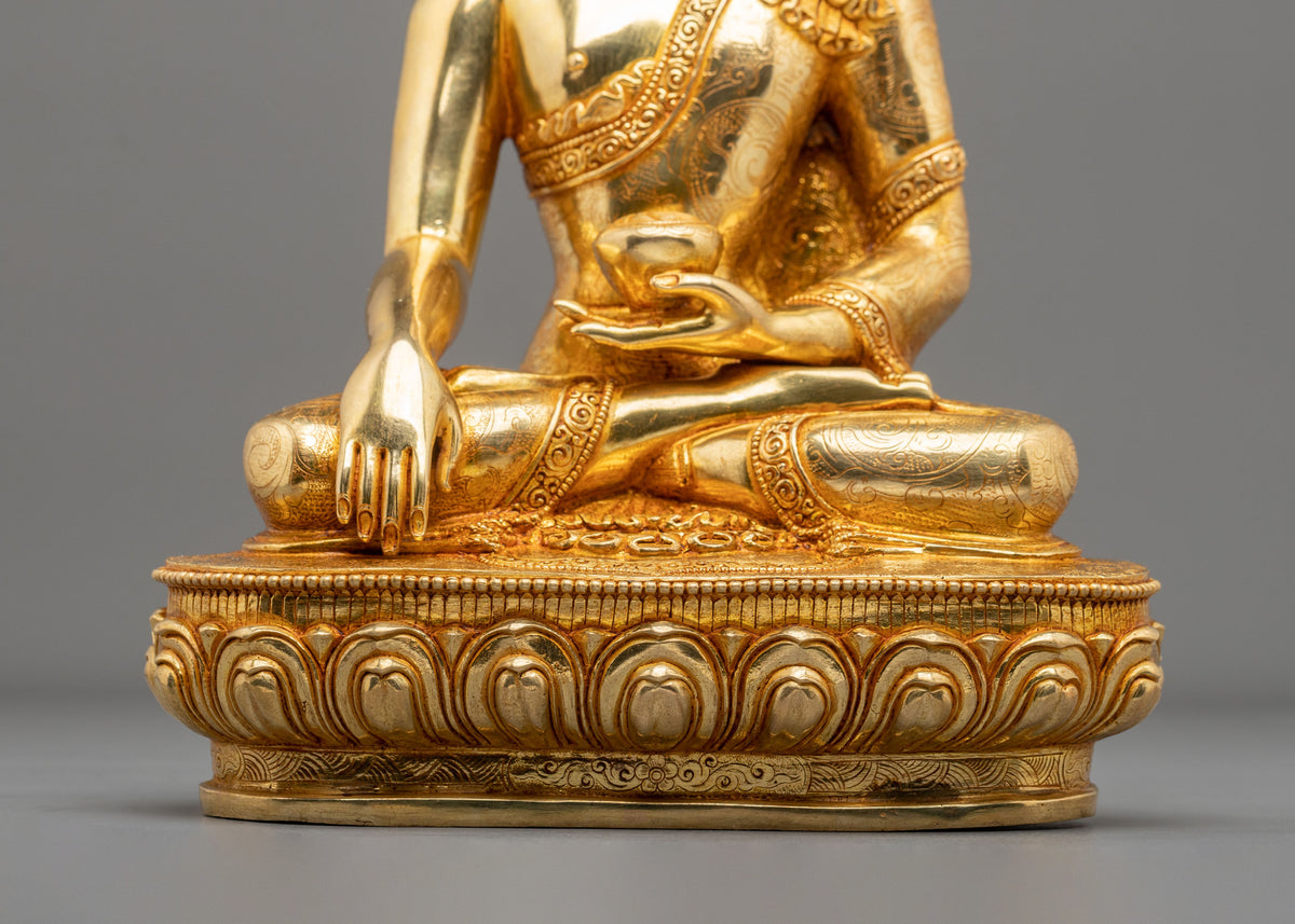 Shakyamuni Buddha Hand Crafted Copper Statue