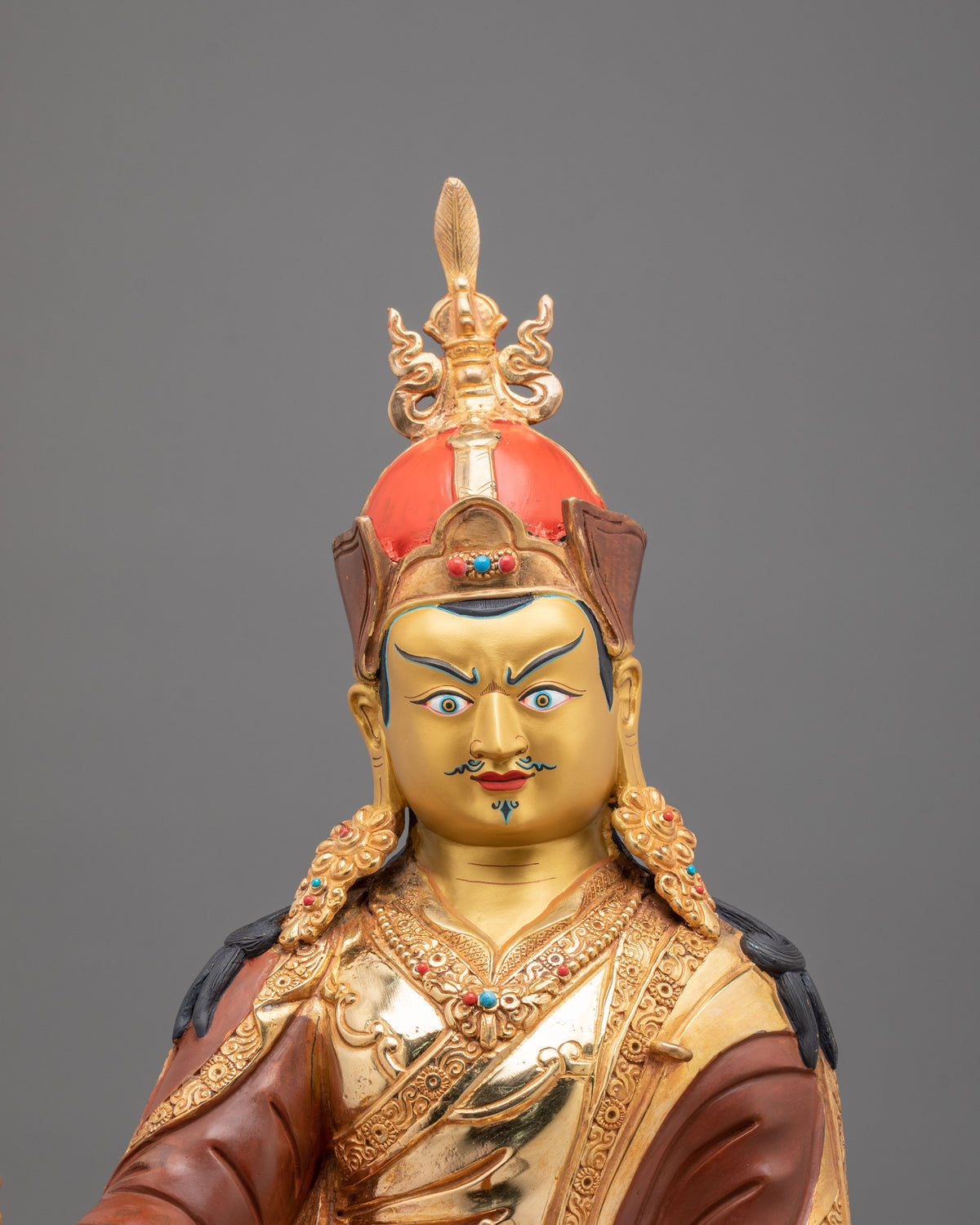 Guru Rinpoche Copper Statue | Master of Vajrayana Lineage