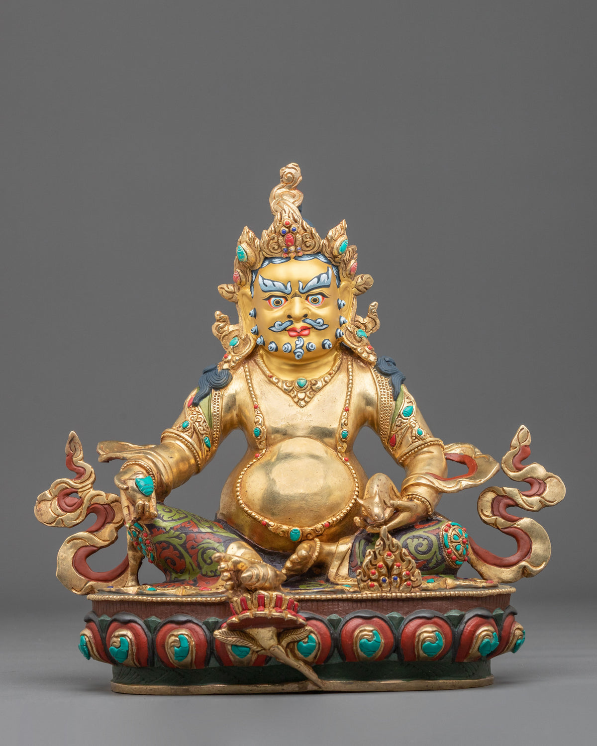 Handmade Dzambhala Sculpture | Deity of Wealth